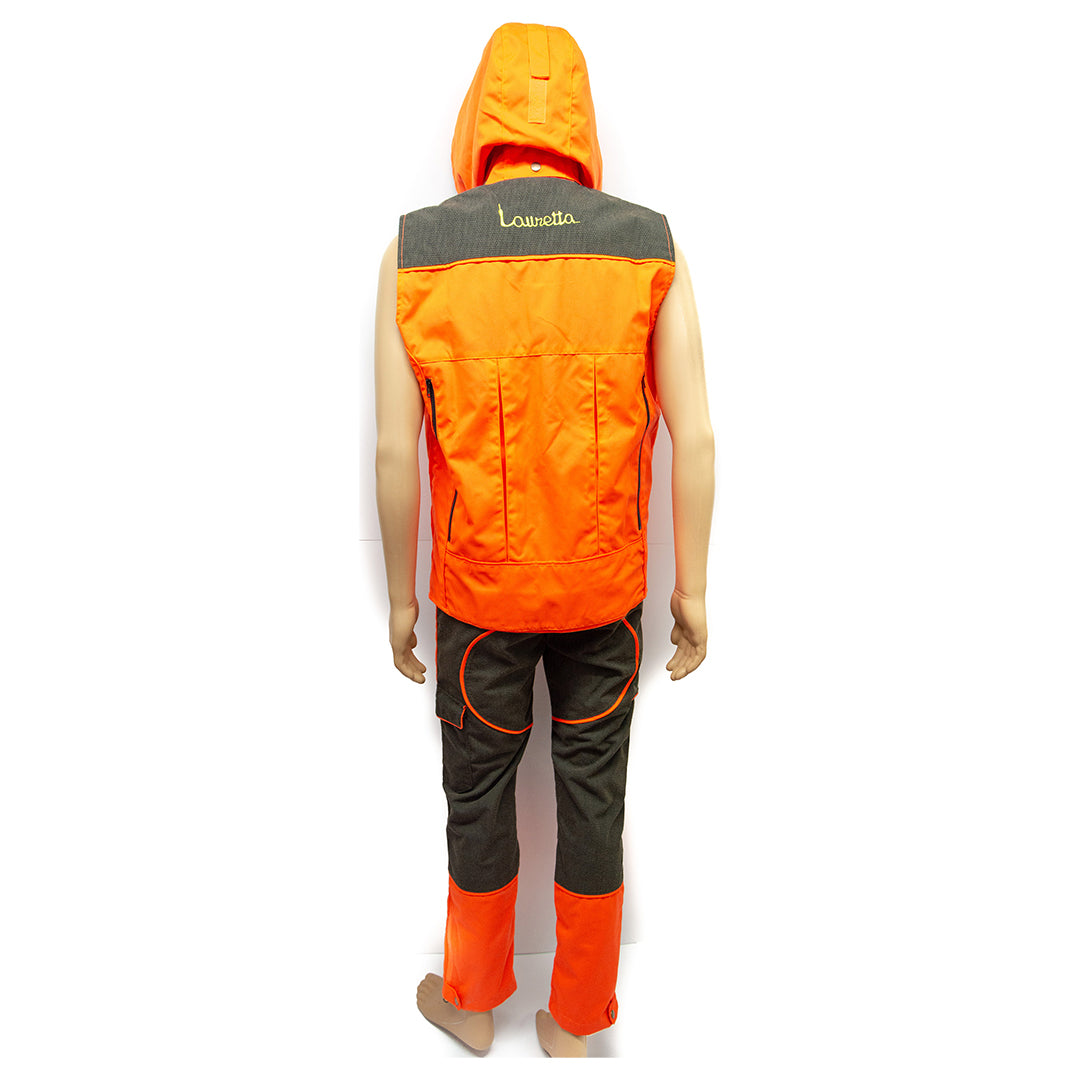 Completo Gilet e pantaloni Kevlar e cordura arancione