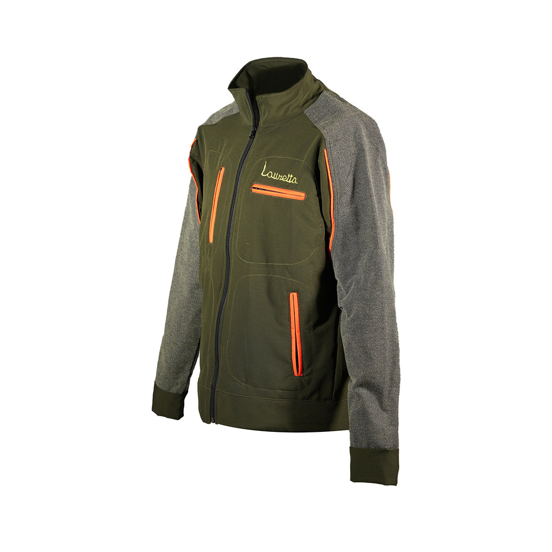 Felpa elasticizzata con maniche in kevlar