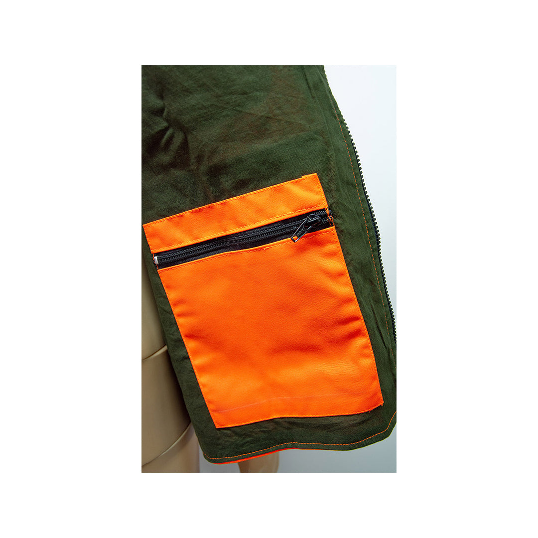 Giacca Kevlar con cordura arancione
