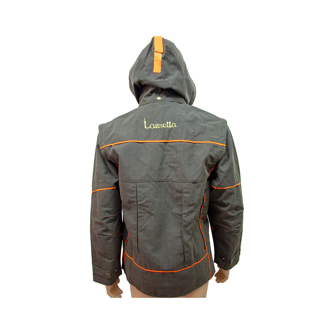 Giacca Kevlar con inserti arancioni