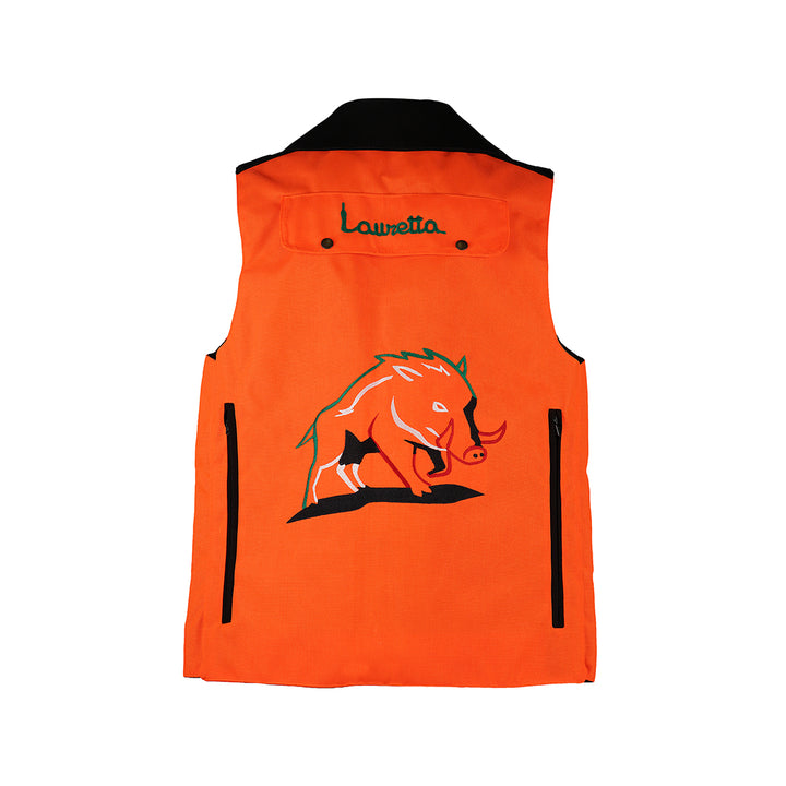 Gilet in cordura antistrappo con cinghiale tricolore