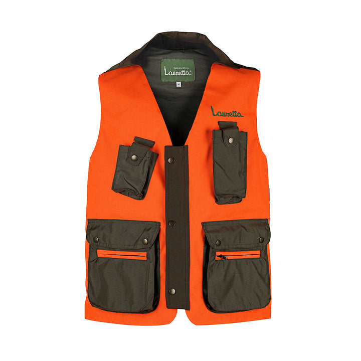 Gilet in cordura antistrappo con tasche verdi